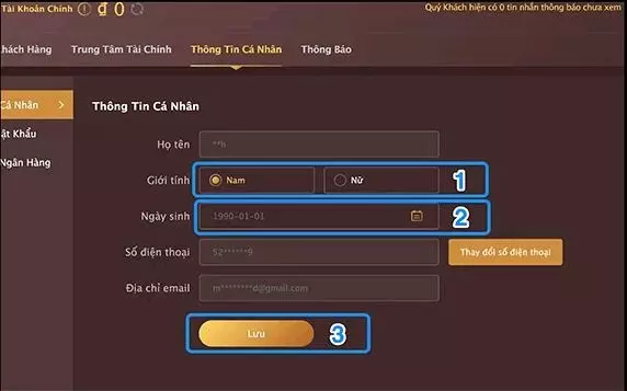Đăng ký k8- thêm thông tin cá nhân