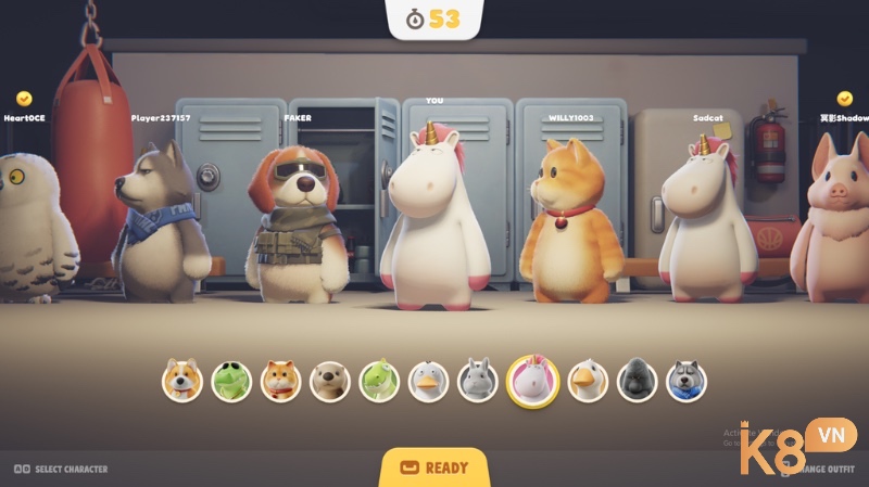 Đồ họa đáng yêu và hệ thống vật lý hài hước tạo nên sức hút riêng cho Game Party Animal