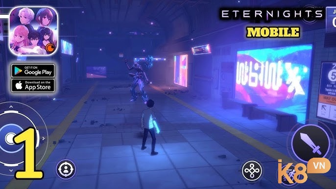 Eternights Mobile độc đáo khi kết hợp yếu tố tình cảm trong game chặt chém đầy kịch tính