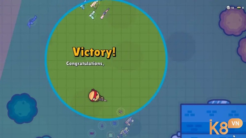 ZombsRoyale.io kết hợp phong cách Battle Royale với lối chơi mini, vừa nhẹ vừa kịch tính