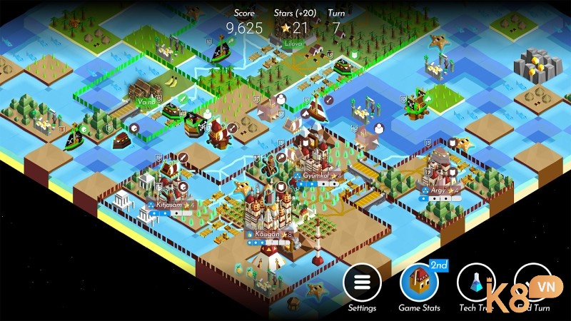 The Battle of Polytopia là sự kết hợp thú vị giữa xây dựng thành phố và chiến thuật mở rộng lãnh thổ