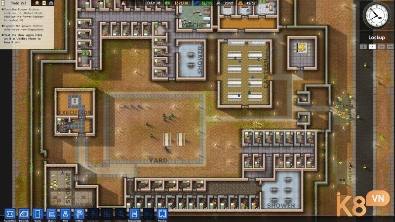 Prison Architect hấp dẫn bởi bối cảnh khác lạ, mang đến trải nghiệm quản lý đầy kịch tính